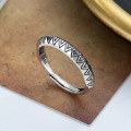 wholesale S925 Sterling Silver Ethnic Geometric Ring, Minimalist, Dainty, and Unique Design Pinky Ring for Women-0-0