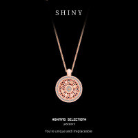 S925 Silver Eight Treasures Compass Pendant Lotus Braided Necklace-S925 Sterling Silver Rose Gold  925 Silver