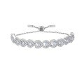 925 Silver Heart Bracelet Fashion Trend, Moissanite Cross-Border Custom Jewelry Processing-0-3