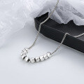 wholesale S925 Sterling Silver Perfect Ten Three-Dimensional Small Cube Necklace, Ins Light Luxury Style, Minimalist Design Pendant Necklace-0-3