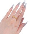 wholesale 925 Silver Satin Brushed Wide Narrow Ring with Zirconia, Mid-Century Style, French Italian Vintage Ring-0-4