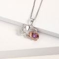 wholesale S925 Sterling Silver Designer Light Luxury Fashion Pendant, Mother's Day Gift Elephant Element Gemstone Necklace Pendant-0-1