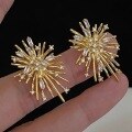 wholesale S925 Sterling Silver Blooming Fireworks with Meteor Shower and Rhinestone Stud Earrings, Unique Design and Distinctive Elegance-0-3