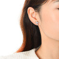 wholesale S925 Sterling Silver New Cross Stud Earrings for Women, Minimalist and Luxurious Design, Slim and Petite Fashion-0-3