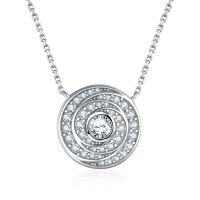 wholesale S925 Silver Jewelry Set with Time Diamond Dial, Including Ring, Earrings, Necklace, and Bracelet-Necklace TLXL210 925 silver