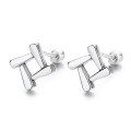 wholesale S925 Sterling Silver Geometric Rotating Stud Earrings New Trendy Summer Petite Design Stylish Elegant Earrings-0-4