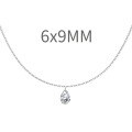 wholesale 925 Sterling Silver Cross-Border European and American Women's Small Luxury Tassel Geometric Pendant Stackable Layering Collarbone Necklace-0-63