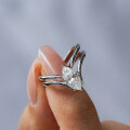 S925 Silver Set with Marquise Moissanite Stackable Rings-0-2