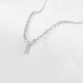 wholesale 925 Sterling Silver 26 Letter Necklace Light Luxury High-End Sense Pendant Necklace with Diamond-Encrusted Letters for Women Cross-Border E-Commerce Jewelry-0-26