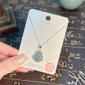 Metal Pendant Necklace with Maitreya Buddha Design-0-9