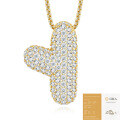 925 Silver Gold-Plated Letter Pendant Choker Necklace for Women-0-54