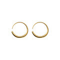 wholesale S925 Silver O-Shaped Smooth Line Ear Hook Circular Arc Drop Ear Loop Minimalist Elegant Earring G9647-0-4