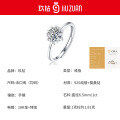 S925 Silver Moissanite Six-Claw Light Luxury Adjustable Ring-0-13