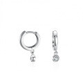 14K Gold Plated S925 Silver Bubble Earrings with Moissanite-0-3