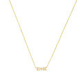 wholesale 18K gold-plated sterling silver initial letter couple necklace for her as a Valentine's Day gift-0-4
