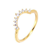 wholesale Silver-gold plated stacking rings with sparkling zirconia, versatile for single wear or layering, wholesale for women's jewelry manufacturers-Stackable Thin Rings  Size 12