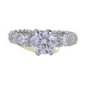wholesale S925 Full Diamond Round Ring 1 Carat 65mm Cross-Border Luxury-0-4