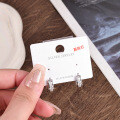 Sterling Silver Rhinestone Earrings for Women, 2025 Winter Sparkling Elegant Studs-0-9