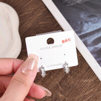 Sterling Silver Rhinestone Earrings for Women, 2025 Winter Sparkling Elegant Studs-MR-0271 (6-point Mozzarella * 5 capsules) 3.76G