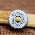 wholesale 925 Sterling Silver Peace Amulet Mantra Rotating Antique Style Play Beadwood Buddhist Bead Bracelet Separator Bead Bracelet DIY Accessories-0-1