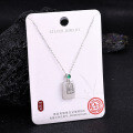 S925 Sterling Silver Hetian Jade Pendant Necklace, New Chinese Style Maitreya Buddha Locklace-0-8