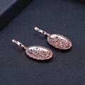 wholesale S925 Silver Luxury Natural Garnet Stud Earrings, Group Setting High-End Feel Natural Gemstone Earrings-0-2
