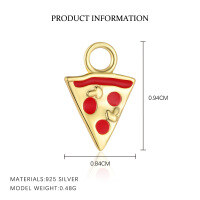 wholesale 925 Sterling Silver Cute Resin Drop Earrings for Women, French-style Pendant, Light Luxury Design-A4128-Gold/Pendant 925 Silver