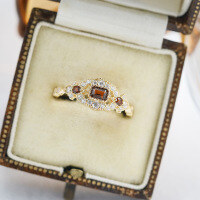 wholesale 925 silver gold-plated ring, Jewelry 25 new square sugar red garnet ring, retro classical style for women-Natural red garnet ring size 8