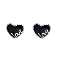 wholesale S925 Sterling Silver Small and Exquisite Heart Stud Earrings, Ins Korean Japanese Style Minimalist Design Student Earrings for Women-Style B/010R/approx. 0.9g/pair 925 silver