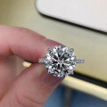 wholesale 925 Silver 5-Carat Firework Cut Aurora Six-Prong Ring for Women, Zhuozhifan Jewelry New Design-0-3