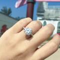S925 Sterling Silver Commuting Fashion Luxury Flash Zircon Engagement Ring-0-0
