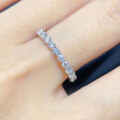 wholesale S925 Silver Full Diamond Ring for Women, European and American Fashion Round Full-Body Ring Accessory-0-1
