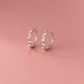 wholesale S925 Sterling Silver Women's Butterfly Ear Clasps Ins Style Niche Design Sweet Heart Cute Earrings M02832-0-1