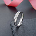 wholesale 925 Silver Korean Fashion Stylish Minimalist Men's Ring, Ins Style Niche Design with Creative Engraving-0-3