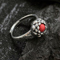 wholesale 925 Silver Retro Lotus Ring, Chinese Style Elegant Fashion Personality INS Style Fresh and Advanced Ring-0-1