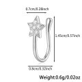 wholesale 925 Sterling Silver Star Nose Clip Cross-Border Hot Item Light Luxury High-End Sense Versatile INS Ear Clips Jewelry-0-26