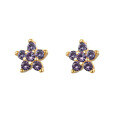 wholesale S925 Sterling Silver Plum Blossom Stud Earrings Sweet and Delicate Ins Style Petal Diamond Inlaid Earrings Women Cross-Border Wholesale-0-15