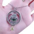 wholesale 925 Sterling Silver New 15mm High-Carbon Diamond 7*10 Adorable Cute Bunny Luxurious Full Diamond Pendant-0-2