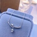 wholesale S925 Sterling Silver Maker Fashion Lily of the Valley Blooming Summer Simple Necklace Light Luxury Pastoral Style Floral Collarbone Chain Gift for Girlfriend-0-2