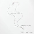 wholesale S925 Sterling Silver Cross Pendant Necklace for Women, Minimalist and Versatile Choker, Light Luxury and Unique High-End Feel-0-6