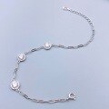 wholesale S925 Sterling Silver Round Diamond-Cut Cubic Zirconia Bracelet, Fashionable High-End Sense Gift for Girlfriend or Best Friend Jewelry-0-2