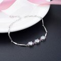 wholesale S925 Sterling Silver Zircon Inlaid Bracelet for Women, Unique Niche Creative Trendy Elegant Jewelry Wholesale Dropshipping-0-3