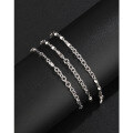 wholesale 925 Sterling Silver 25 Cylinder Cross Chain Necklace Men's Hip-Hop Personality Bold Trendy Thick Style Silver Chain Men's Necklace-0-1