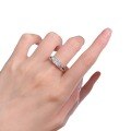 wholesale S925 Silver New 5*10mm Marquise White Diamond Unisex Ring for Women, Simple Daily Ins Style-0-4