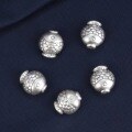 wholesale S999 Pure Silver Horizontal Hole Beads Retro Silver Goldfish Bobo Fish Kissing Fish Accessories DIY Beaded Jewelry Accessories-0-2