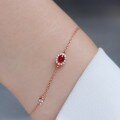 wholesale S925 Sterling Silver Red Elk New Full Body Bracelet French Light Luxury Bangle, Versatile and Stylish for Daily Wear as a Women's Gift-0-2