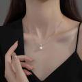 wholesale S925 Sterling Silver High-End Knot Pearl Necklace Minimalist Niche Design Internet-Famous Live Streaming Necklace Y00149-0-2