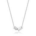 wholesale S925 Sterling Silver Slim Waist Pendant Necklace for Women, Korean Dongdaemun New Arrival, Minimalist Luxury Style High-End Collarbone Chain-0-4