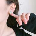 wholesale Metal Round Pearl Stud Earrings for Women, Fashionable and Versatile, Elegant and Sophisticated-0-3