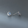wholesale S925 Sterling Silver Minimalist Small Ins Niche Elegant Inlaid Diamond Star Moon Cat Eye Stud Earrings M06148-0-4